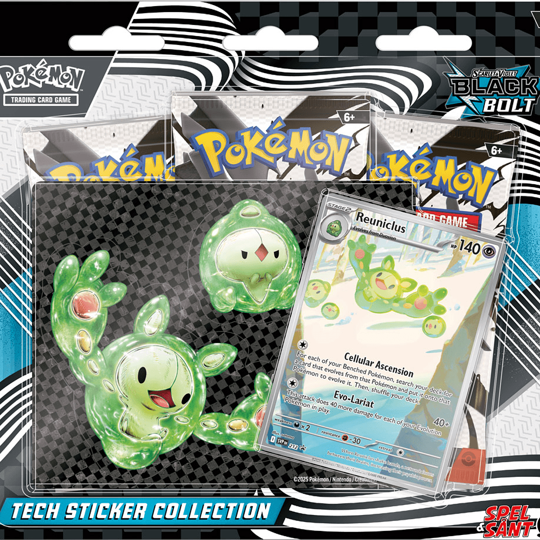 Tech Sticker Black Bolt