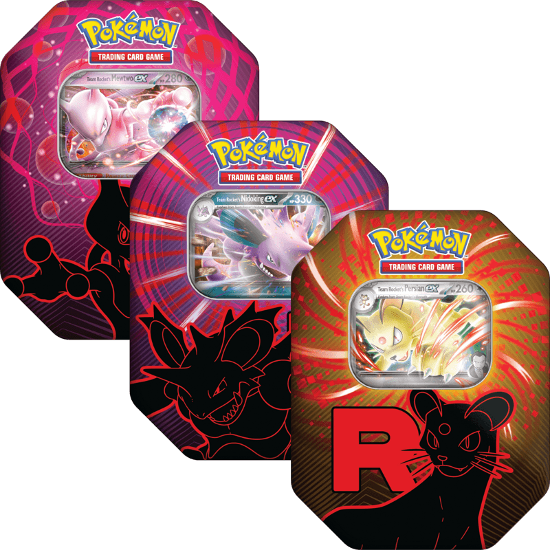 Team Rocket Tins Set